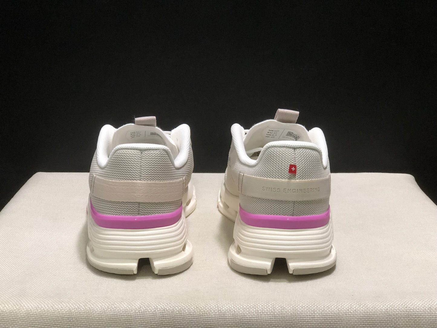 On Running Cloudnova Form 2 Fashionable Casual Running Shoes Pearl/Raspberry