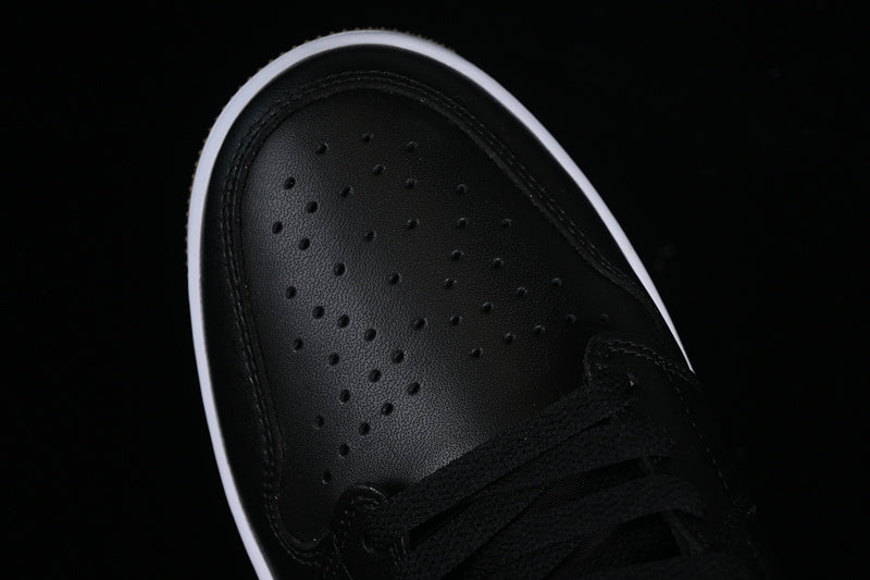 Nike Air Jordan 1 Low Brown Sole Black Sneakers