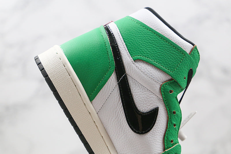Nike Air Jordan 1 Retro High-Top OG Shoe Lucky Green White Sneakers