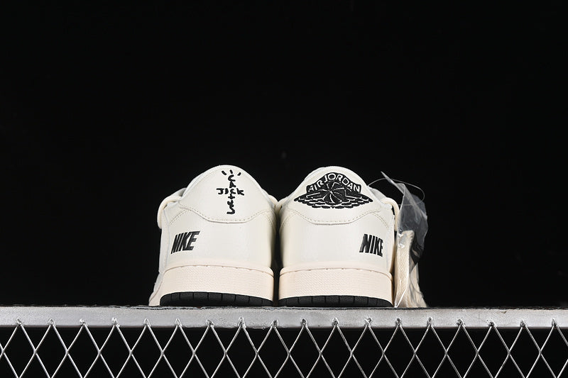 Nike Air Jordan 1 Low OG SP Travis Scott Fragment Design White Black Sole Sneakers