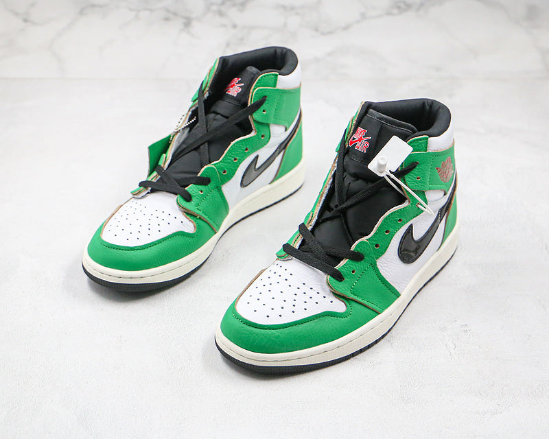 Nike Air Jordan 1 Retro High-Top OG Shoe Lucky Green White Sneakers