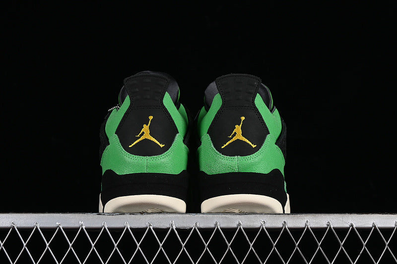 Nike Air Jordan 4 Retro Manila White Black Green Sneakers