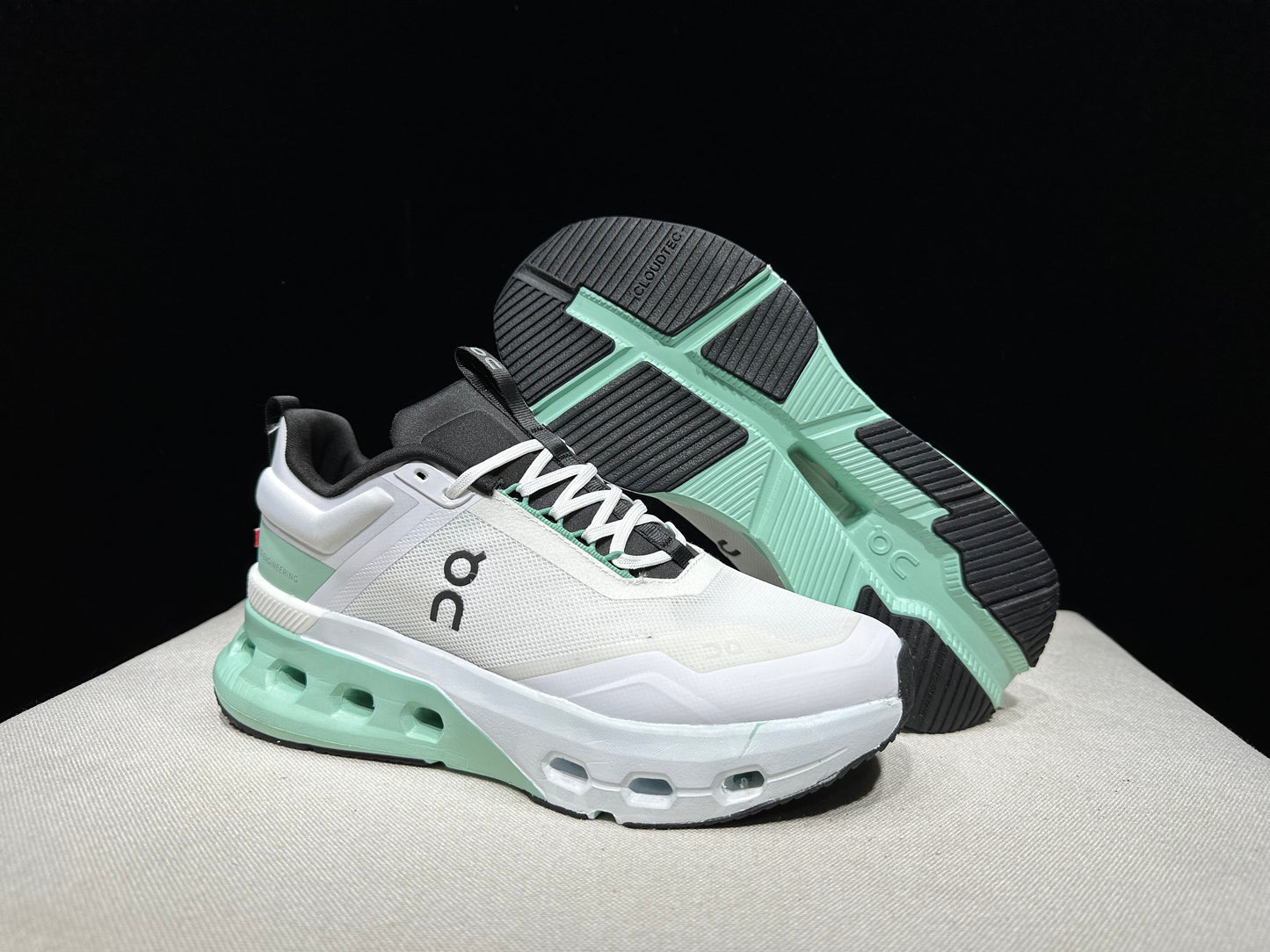 On Running Cloudnova X Comfortable Anti-Slip Running Shoes White/Tiffany Blue