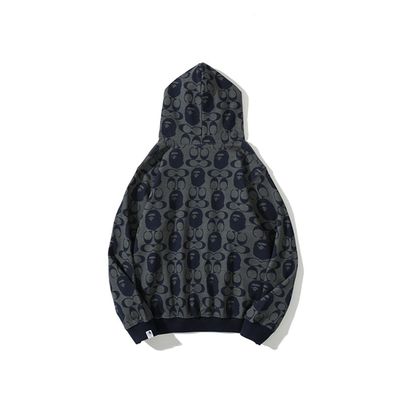 A Bathing Ape BAPE x COACH Co-Branded Hoodie Dark Blue