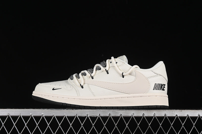 Nike Air Jordan 1 Low OG SP Travis Scott Fragment Design White Black Sole Sneakers
