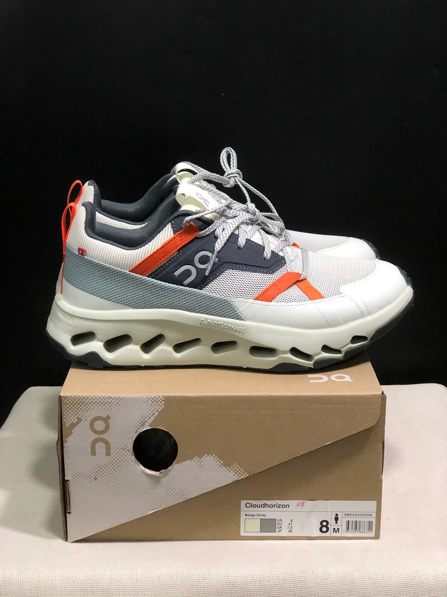 On Running Cloudhorizon Comfortable Hiking Shoes Beige/Grey