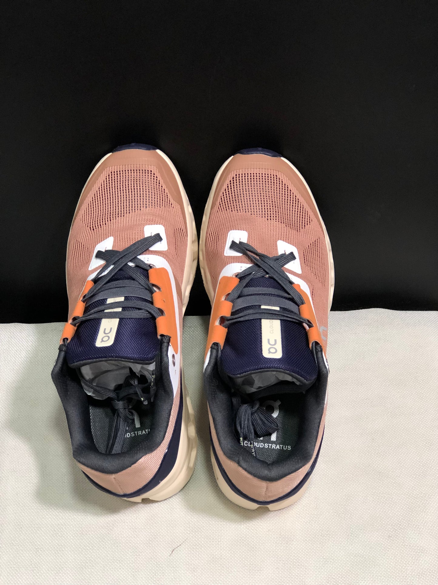 On Running Cloudstratus Breathable Support Running Shoes Reddish Brown