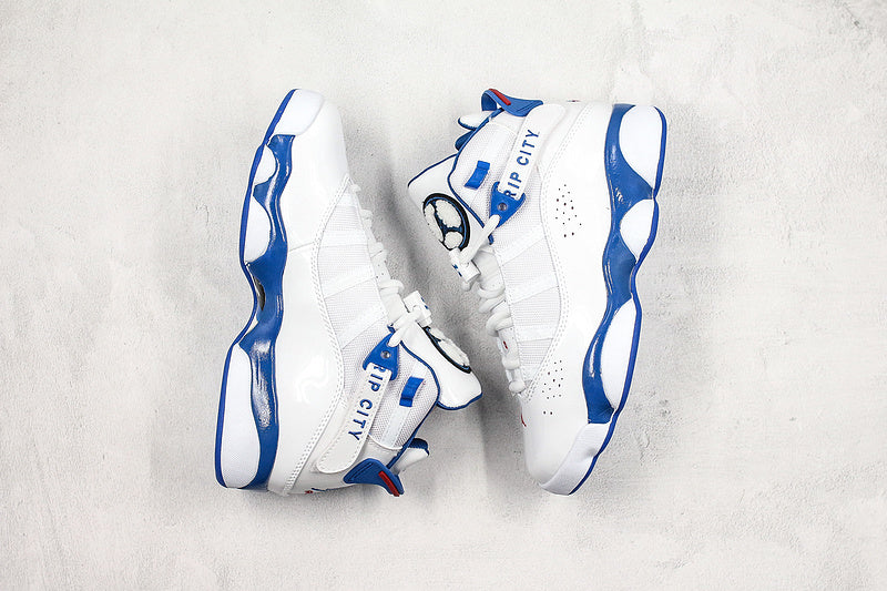 Nike Air Jordan 6 Rings White Navy Sneakers