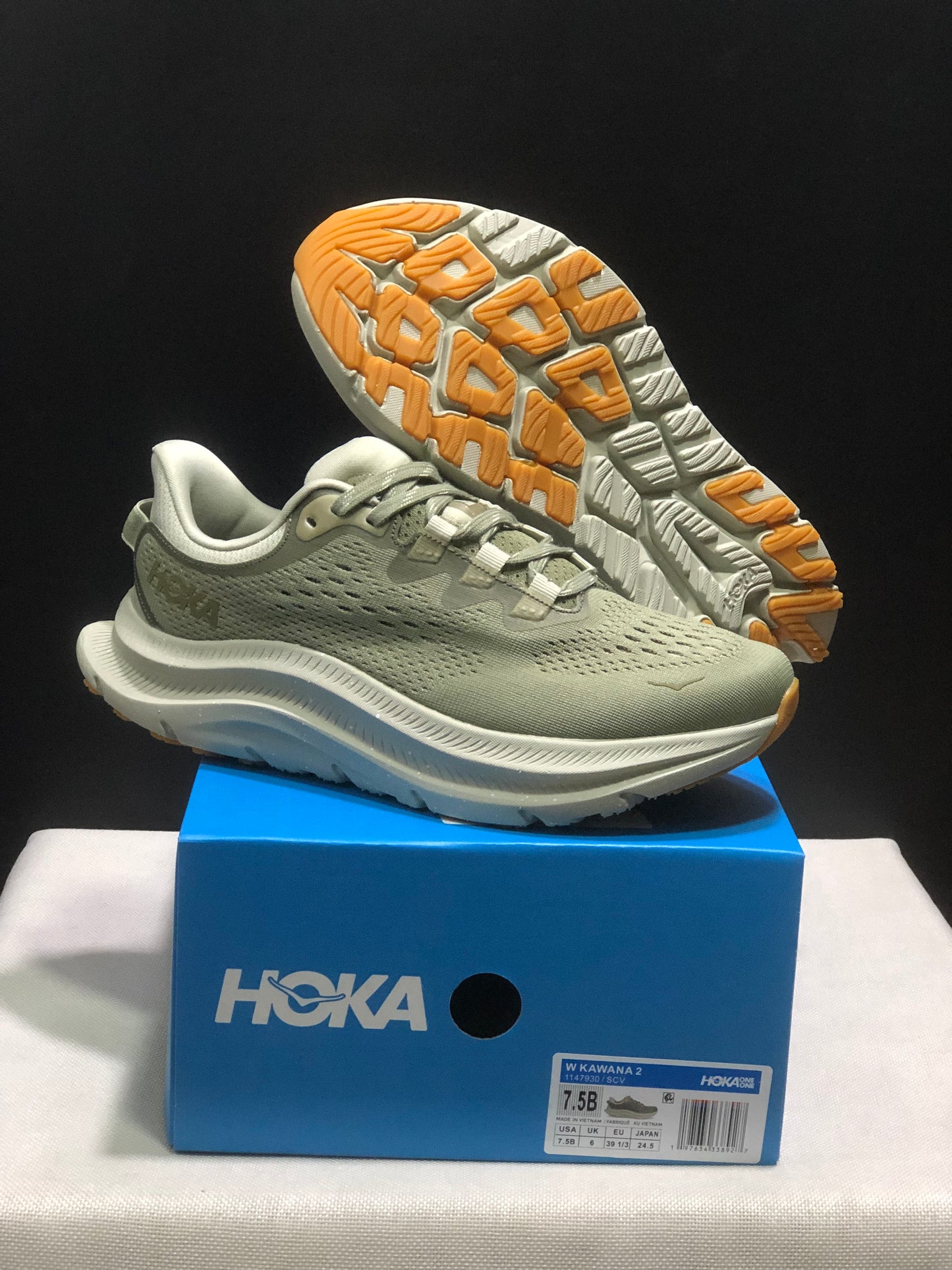 Hoka One One Kawana 2 Comfortable Casual Running Shoes Sneakers Light Green