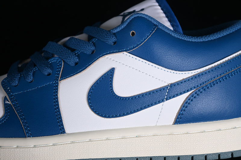 Nike Air Jordan 1 Low White Blue Sneakers
