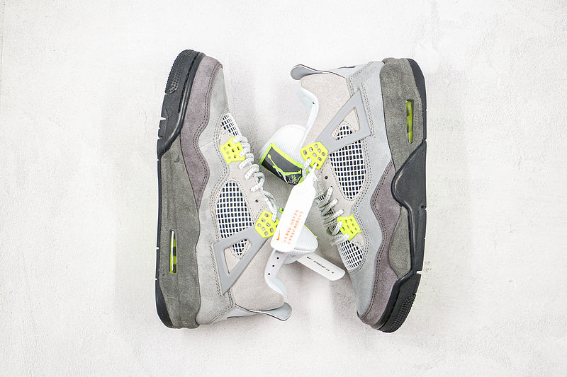 Nike Air Jordan 4 Retro SE Mid Neon Green Black Shoes