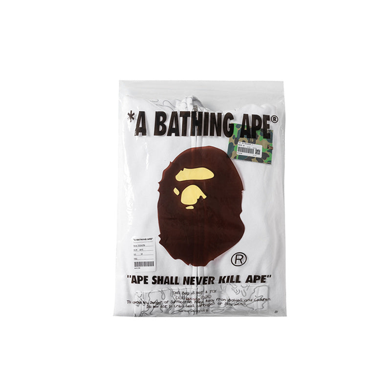 A Bathing Ape BAPE x SORAYAMA Shark Head Empty Mountain Base Joint Edition White Hoodie
