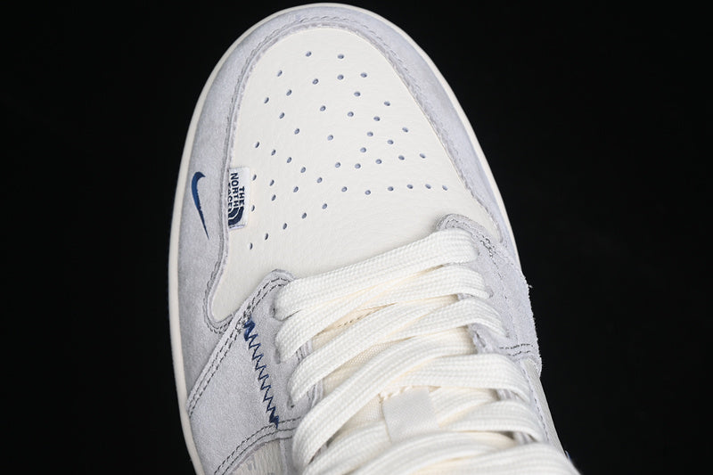 Nike Air Jordan 1 Low Navy Sole Grey White Sneakers