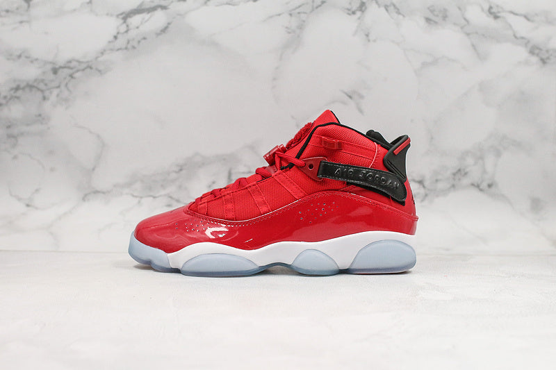 Nike Air Jordan 6 Rings RED Patent Sneakers