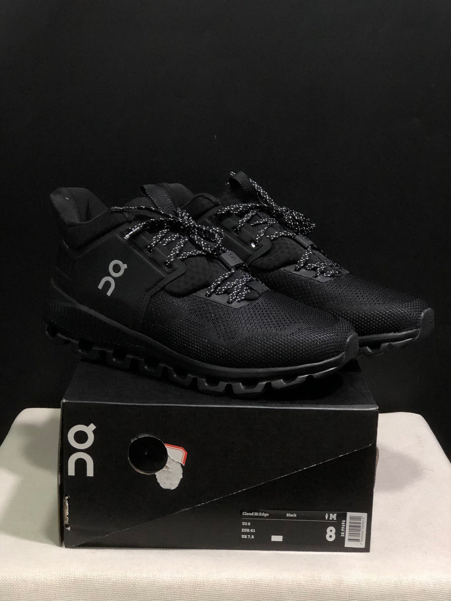 On Running Cloud Hi Edge Outdoor Training Running Shoes All Black