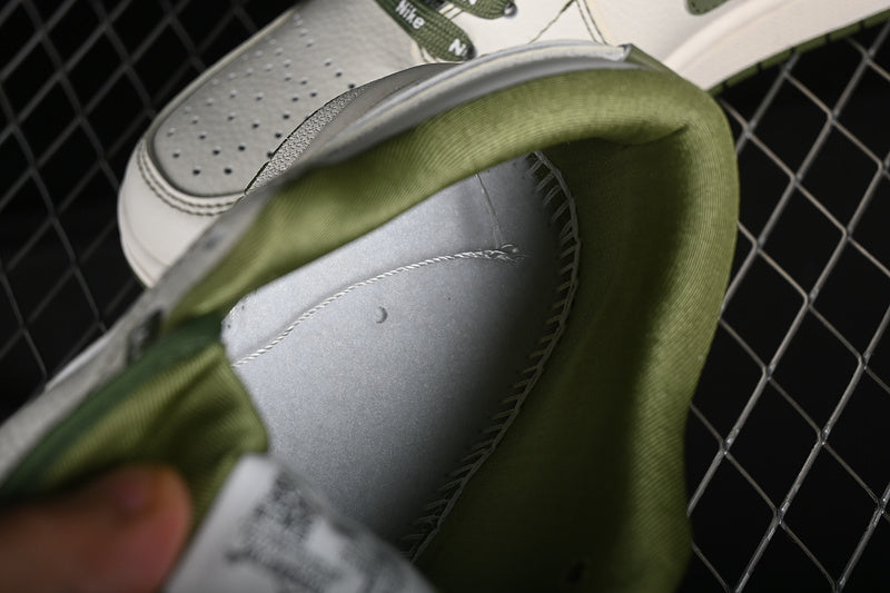 Nike Air Jordan 1 Low Off-White White Grass Green Sneakers