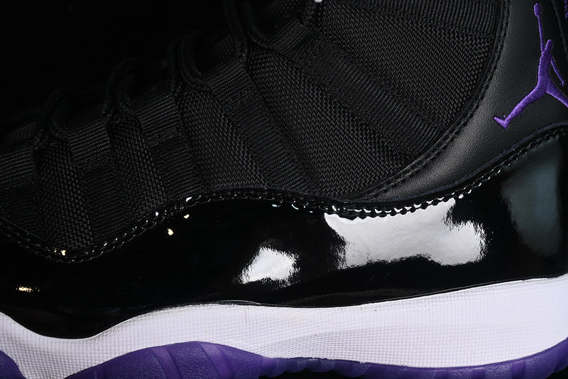 Nike Air Jordan 11 Retro White Purple Black Sneakers