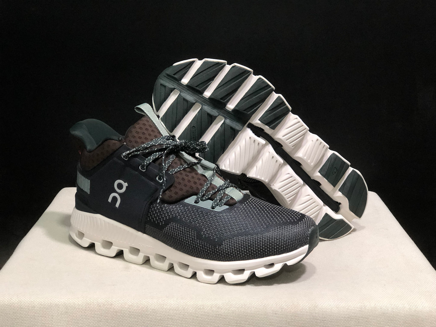 On Running Cloud Hi Edge Outdoor Training Running Shoes Brown/Dark Green