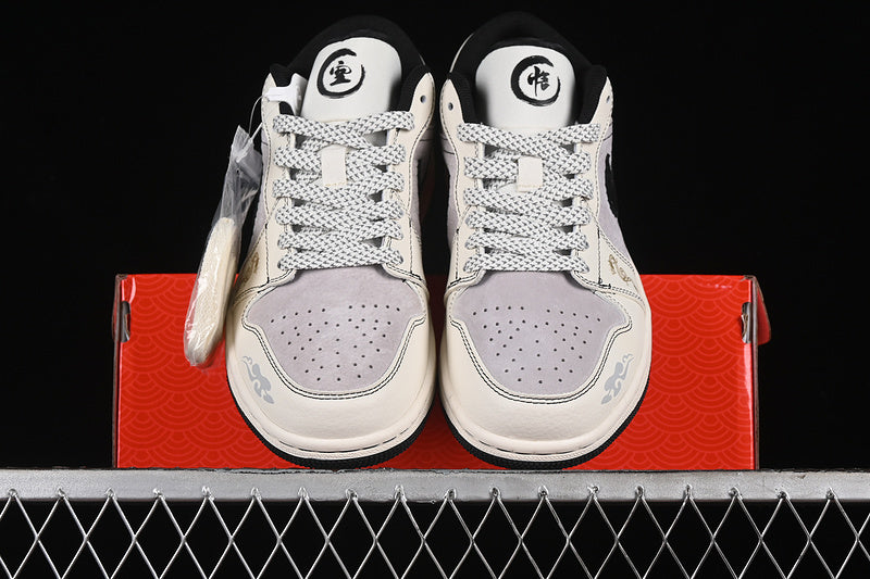 Nike Air Jordan 1 Low Black Myth White Grey Sneakers