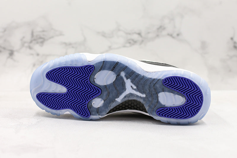 Nike Air Jordan 11 Retro Low Concord White Black Cool Sneakers