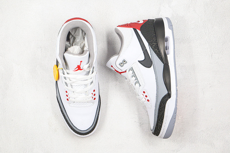 Nike Air Jordan 3 Retro Tinker NRG White Black-Fire Red Sneakers