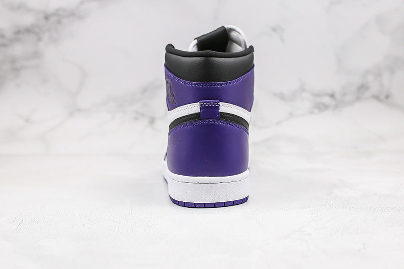 Nike Air Jordan 1 Retro High-Top Purple/White Sneakers