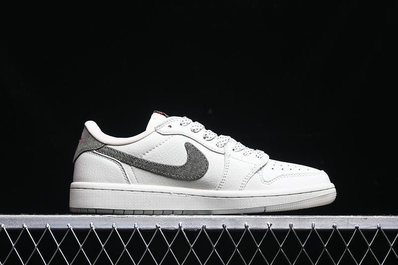 Travis Scott Fragment Design Nike Air Jordan 1 Low Supreme Balenciaga OG SP Medium Grey White Sneakers