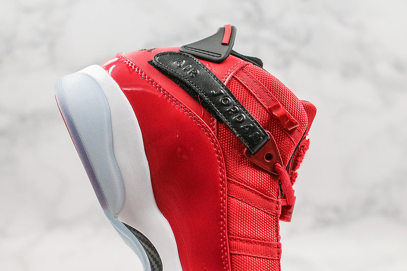 Nike Air Jordan 6 Rings RED Patent Sneakers