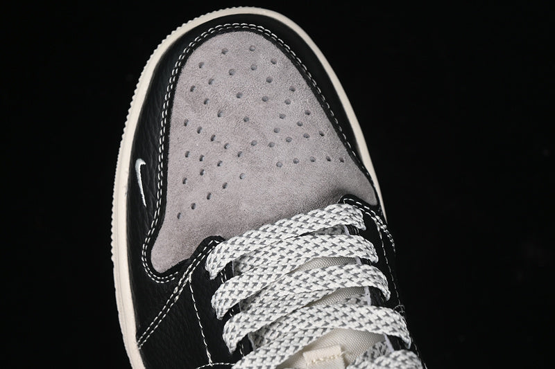 Nike Air Jordan 1 Low Supreme Black Grey Sneakers