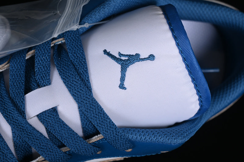 Nike Air Jordan 1 Low White Blue Sneakers