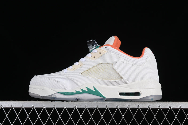 Nike Air Jordan 5 Low Golf NRG Lucky Good Sail Neptune Green White Sneakers