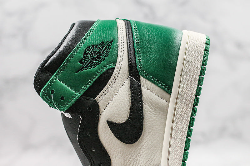 Nike Air Jordan 1 Retro High-Top OG Black/Pine Green Sneakers