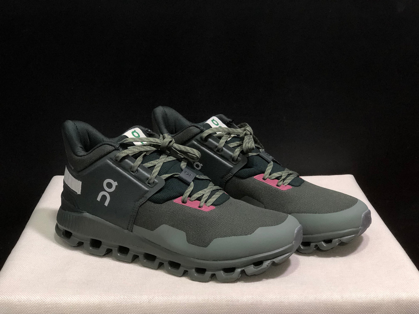 On Running Cloud Hi Edge Outdoor Training Running Shoes Dark Green