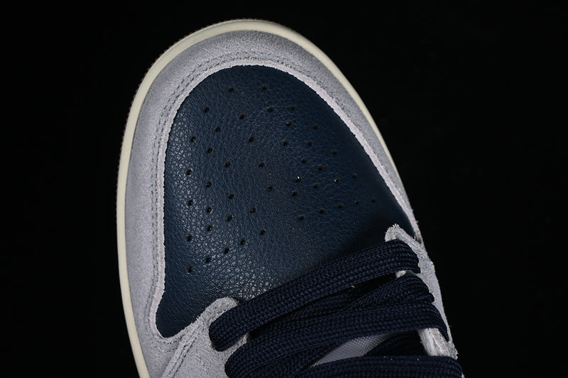 Nike Air Jordan 1 Low Phantom Coconut Milk Amber Brown Star Blue Sneakers