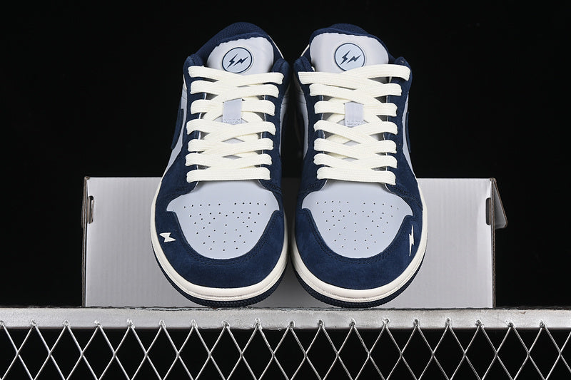 Nike Air Jordan 1 Low Wolf Grey Blue Sneakers