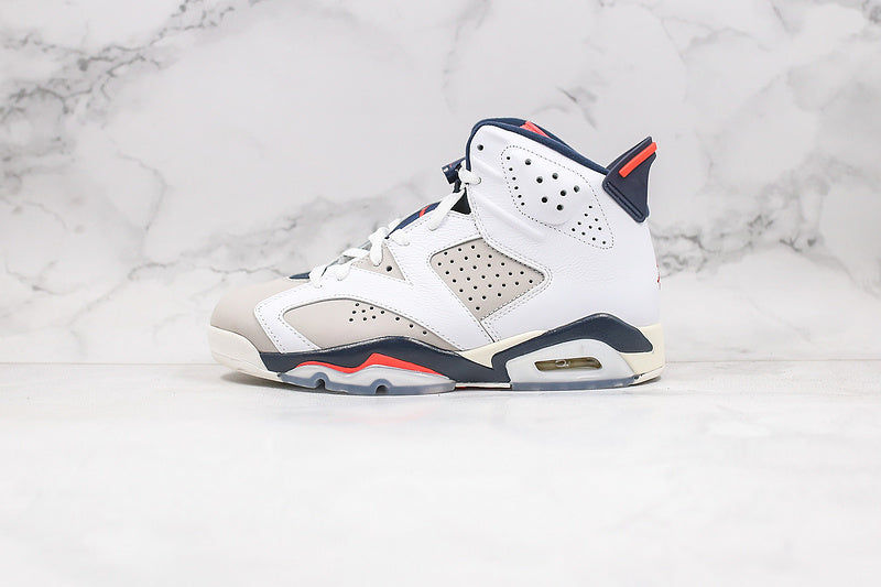 Nike Air Jordan 6 Retro Tinker 2018 White Gray Infrared Sneakers
