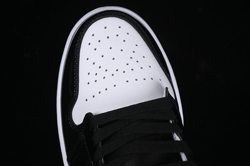 Nike Air Jordan 1 Mid Metalli Silver Black White Sneakers