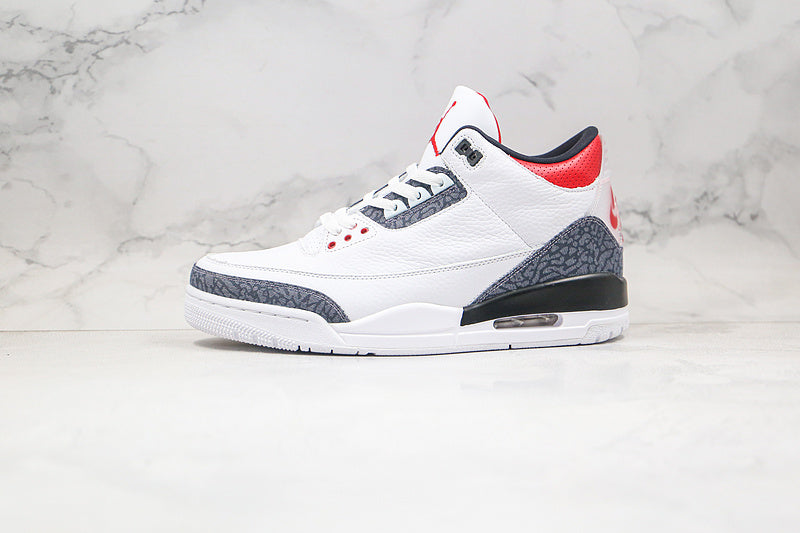 Nike Air Jordan 3 Retro SE-T CO JP Fire Red Denim Sneakers