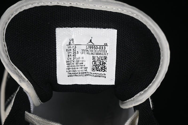 Nike Air Jordan 1 Low Supreme Black White Sneakers