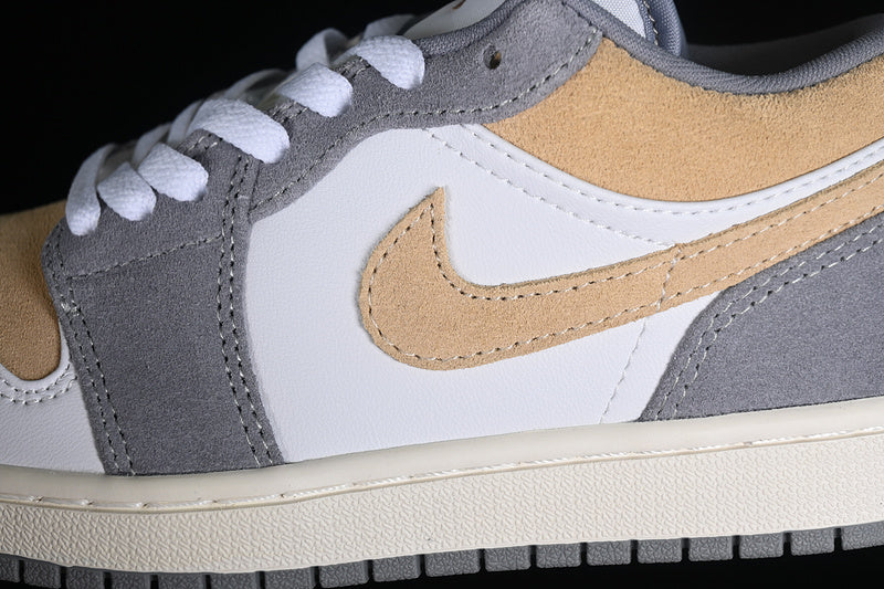 Nike Air Jordan 1 Low Grey Brown White Sneakers