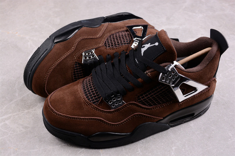 Nike Air Jordan 4 Retro Black Brown Sneakers