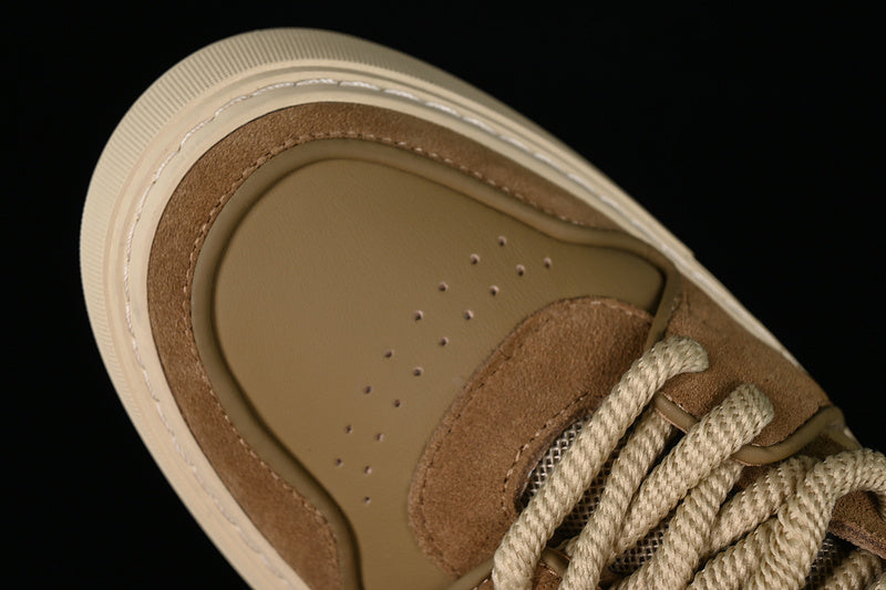 Nike Air Jordan 4 Retro Coconut Milk Soles Brown Sneakers