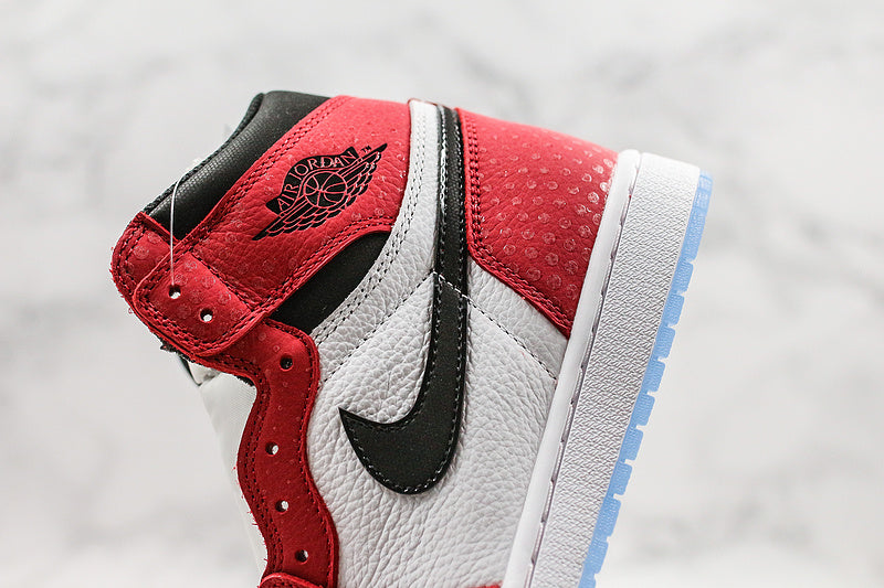 Nike Air Jordan 1 Retro Spider-Man Origin Story Red/Black/White/Blue Sole Sneakers