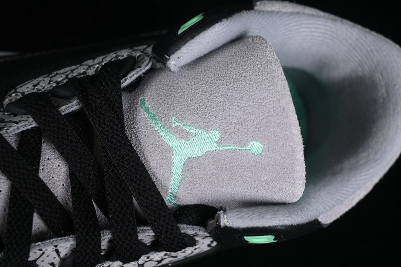 Nike Air Jordan 3 Retro Green Glow Black Wolf Grey White Sneakers