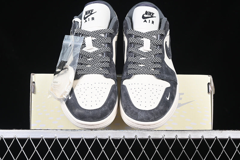 Nike Air Jordan 1 Retro Low Grey White Sneakers