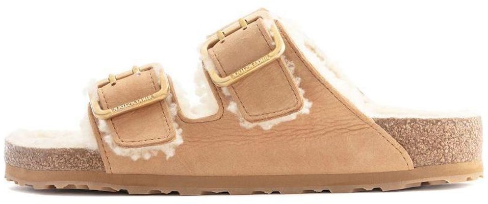 Birkenstock Arizona Shearling 1023612 Narrow Light Brown Sandals