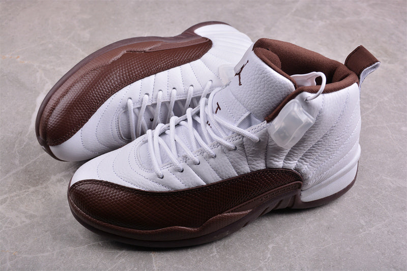 Nike Air Jordan 12 Retro Brown White Sneakers