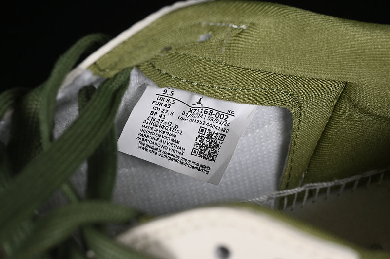Nike Air Jordan 1 Low Off-White Travis Scott Supreme White Green Sneakers