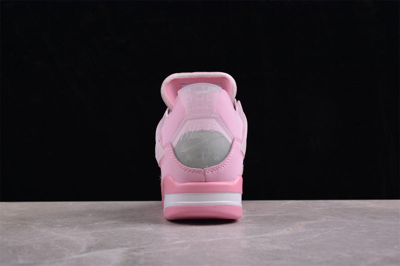 Nike Air Jordan 4 Retro White Pink Sneakers
