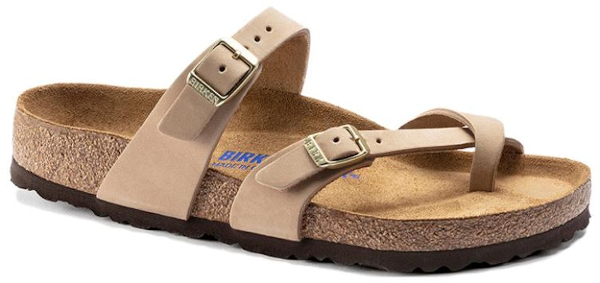 Birkenstock Mayari Soft Footbed Nubuck Leather 1022223 Sandcastle Sandals
